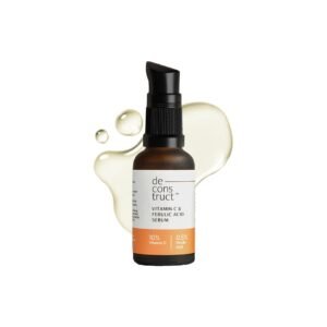 Deconstruct 10% Vitamin C Serum | Non-Irritating & Non-Sticky | Tested for Oily, Sensitive Skin | Beginner-Friendly| Brightens Dull Skin, Evens Tone | No Purging | With 0.5% Ferulic Acid|30ml